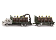 Spielfahrzeug Holztransport LKW