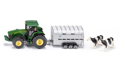 John Deere mit Viehanhänger