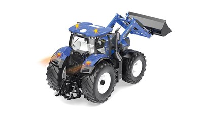 New Holland mit Frontlader App-Steuerung