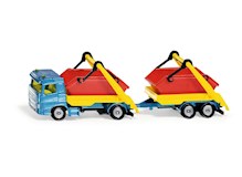 LKW mit Mulde und Anhänger